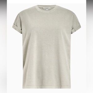 ALLSAINTS NWT Casual Green-Gray T-Shirt - Anna Tee in Abbey Stone Green